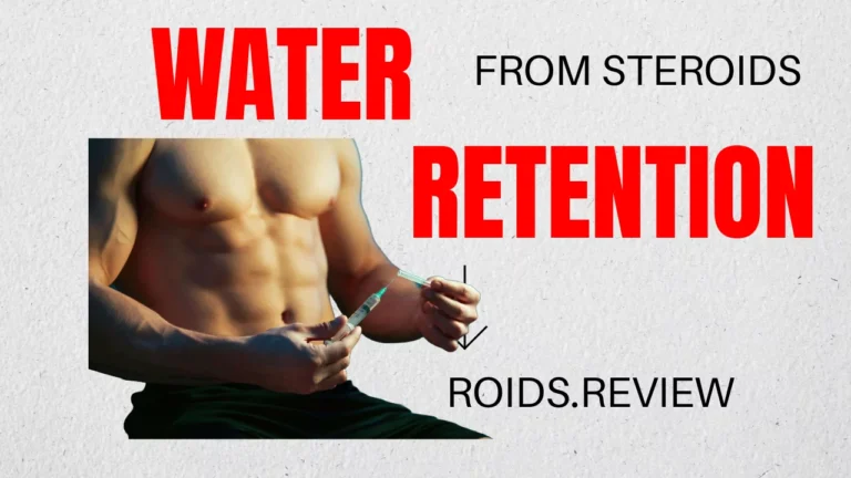 Comparison of bloated vs lean physique caused by steroid water retention